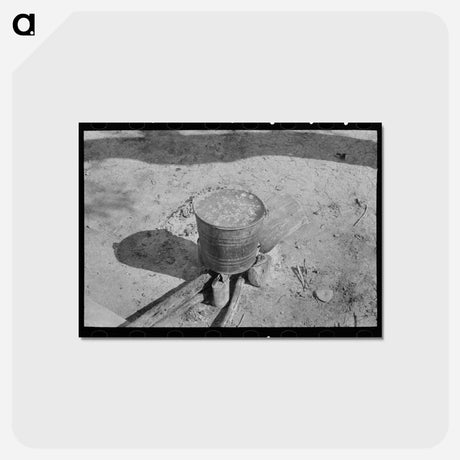 アートポストカード-Preparing Corn for Tortillas, Santa Maria, Texas
 - ラッセル リー Postcard.