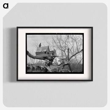 Pigeon Cote of Mexican Farmer near Combes, Texas
 - ラッセル リー Poster.