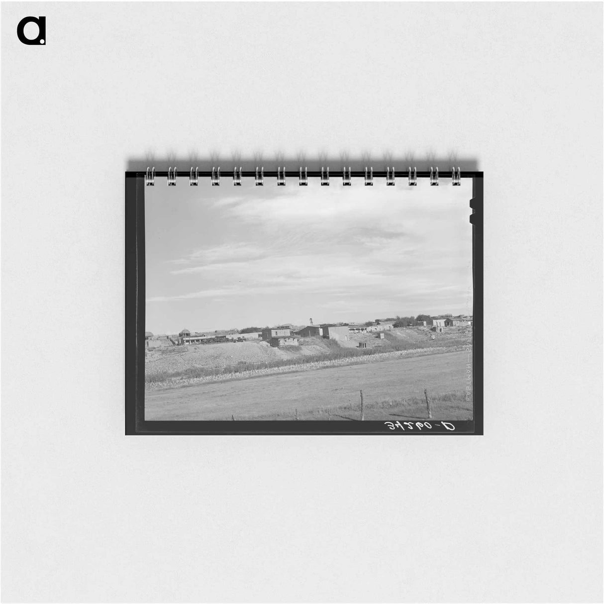 アートメモ帳-Looking across the fields to Questa, New Mexico
 - ラッセル リー Memo.