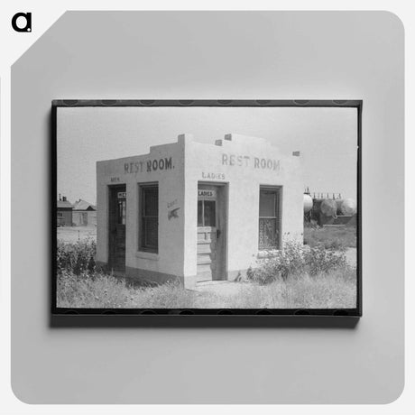 アートパネル-Unused Community Rest Room, Forgan, Oklahoma
 - ラッセル リー Canvas.