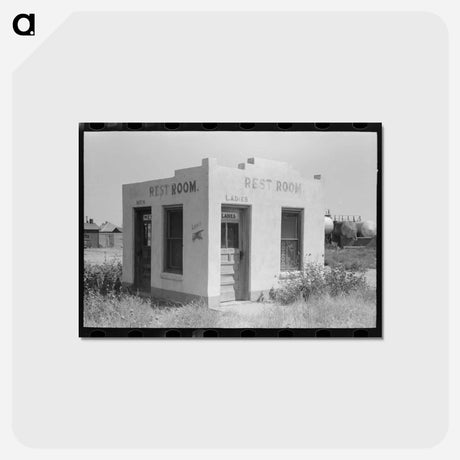 アートポストカード-Unused Community Rest Room, Forgan, Oklahoma
 - ラッセル リー Postcard.