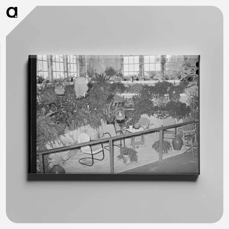 アートパネル-Pot Plants at the Gonzales County Fair
 - ラッセル リー Canvas.