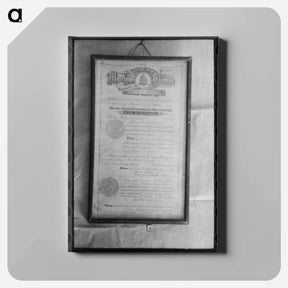 アートパネル-Marriage License of Faro and Doris Caudill
 - ラッセル リー Canvas.