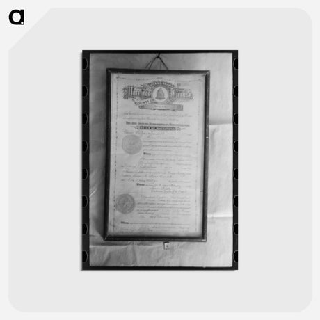 アートポストカード-Marriage License of Faro and Doris Caudill
 - ラッセル リー Postcard.