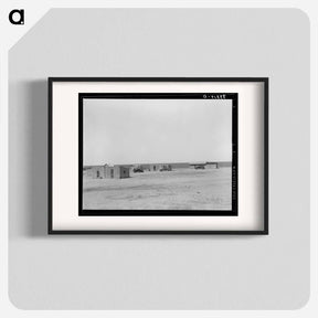 アートポスター-Farm Laborers' Dwellings, Ralls, Texas
 - ラッセル リー Poster.
