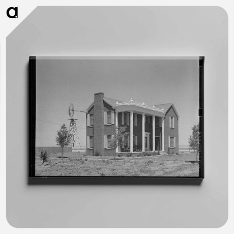 アートパネル-Farmhouse near Ralls, Texas
 - ラッセル リー Canvas.