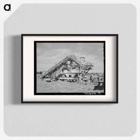 アートポスター-Road Construction, Gaines County, Texas
 - ラッセル リー Poster.