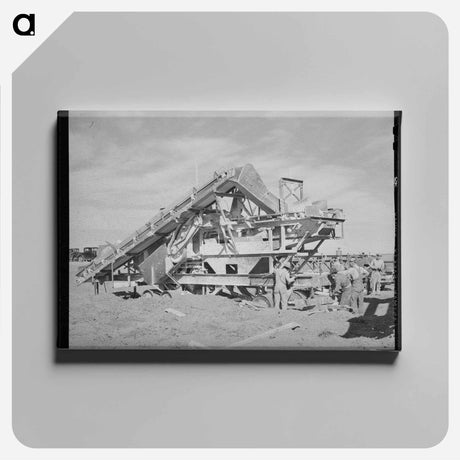 アートパネル-Road Construction, Gaines County, Texas
 - ラッセル リー Canvas.
