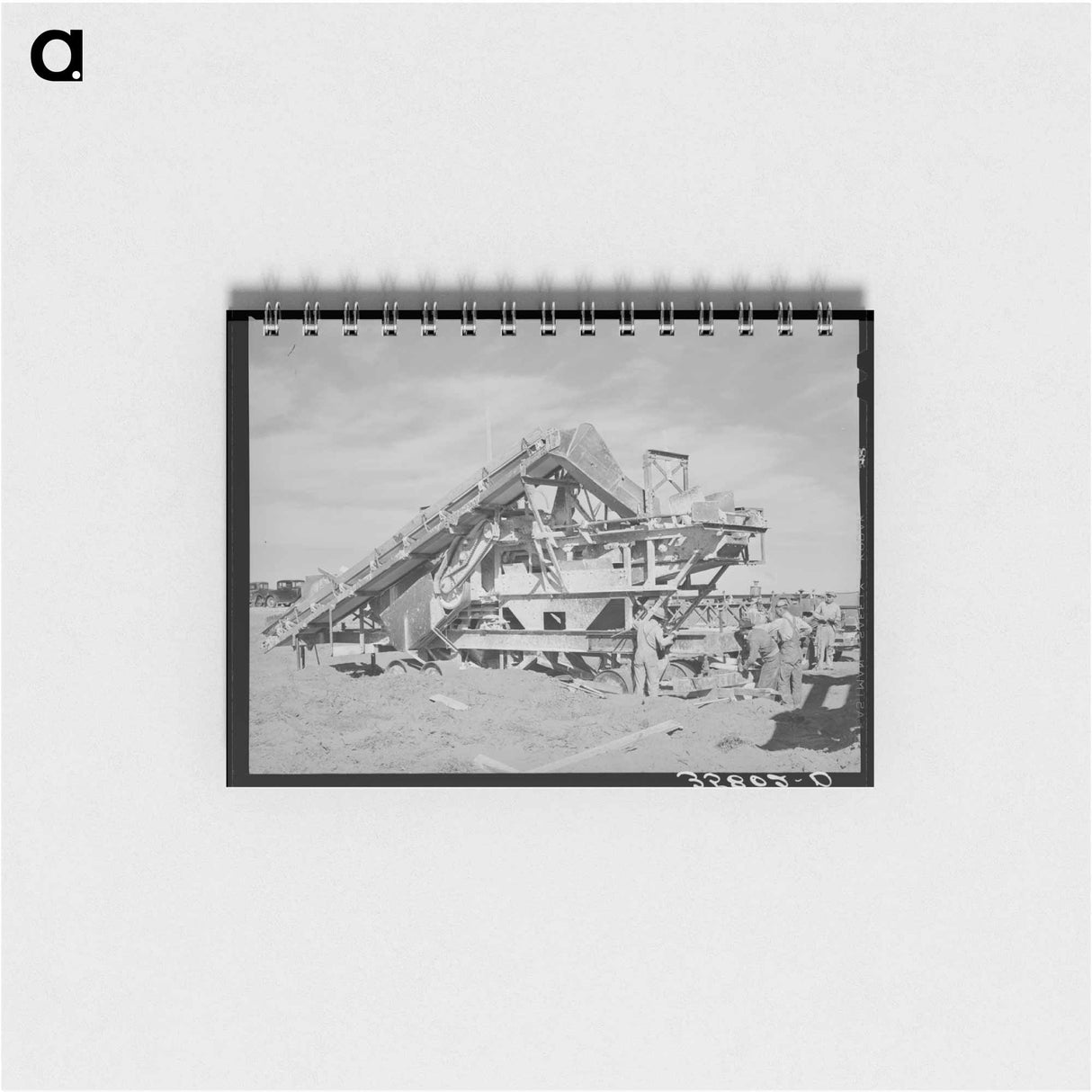 アートメモ帳-Road Construction, Gaines County, Texas
 - ラッセル リー Memo.