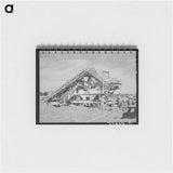 アートメモ帳-Road Construction, Gaines County, Texas
 - ラッセル リー Memo.