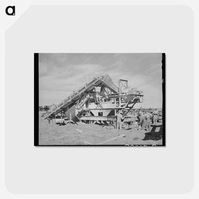 アートポストカード-Road Construction, Gaines County, Texas
 - ラッセル リー Postcard.
