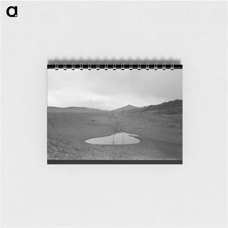アートメモ帳-Stock Waterhole and Windmill, Socorro County, New Mexico
 - ラッセル リー Memo.