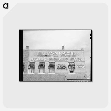 アートポストカード-Sign on Building, San Marcos, Texas
 - ラッセル リー Postcard.