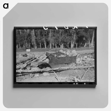 アートパネル-Improvised Protection from Stream Bank
 - ラッセル リー Canvas.