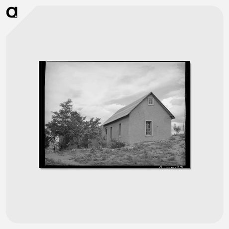 アートポストカード-Home of Spanish-American Farmer, Chamisal, New Mexico
 - ラッセル リー Postcard.