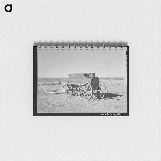 アートメモ帳-Water Wagon, Antelope, Montana
 - ラッセル リー Memo.