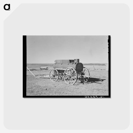 アートポストカード-Water Wagon, Antelope, Montana
 - ラッセル リー Postcard.