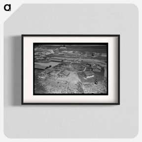 アートポスター-Homes of Permanent Farm Workers at FSA Labor Camp, Caldwell, Idaho
 - ラッセル リー Poster.