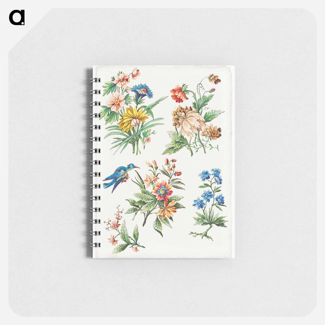 アートメモ帳-Floral Designs with a Blue Bird
 - クリーブランド美術館 Memo.