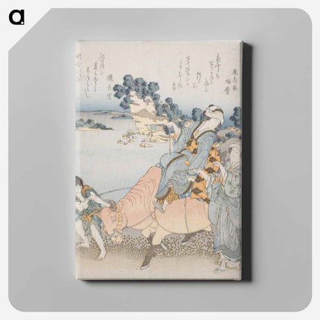 アートパネル-Hokusai's Women on The Beach at EnoshimA II - 葛飾 北斎 Canvas.