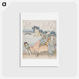 アートポストカード-Hokusai's Women on The Beach at EnoshimA II - 葛飾 北斎 Postcard.