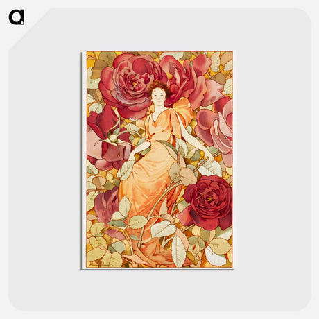 アートポストカード-Floral Enframement
 - ボストン公共図書館 Postcard.