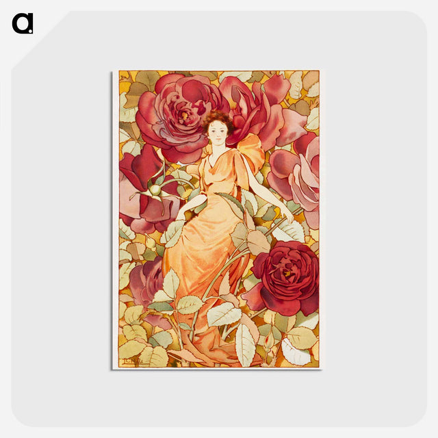 アートポストカード-Floral Enframement
 - ボストン公共図書館 Postcard.