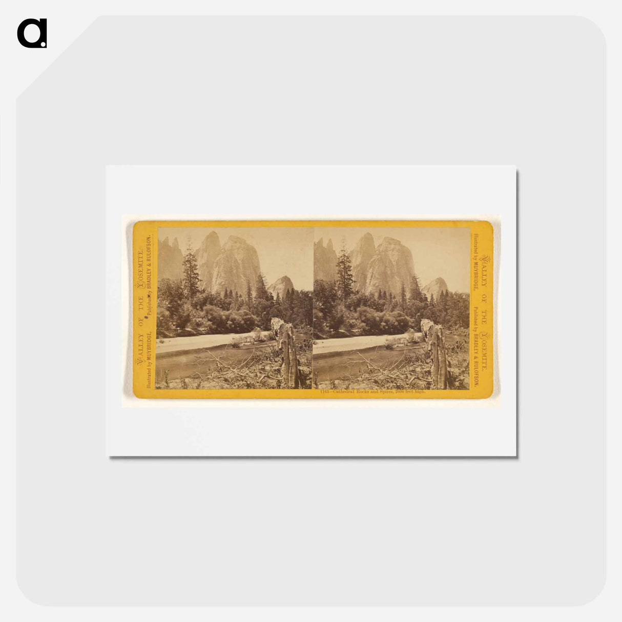 アートポストカード-Cathedral Rocks and Spires
 - エドワード マイブリッジ Postcard.