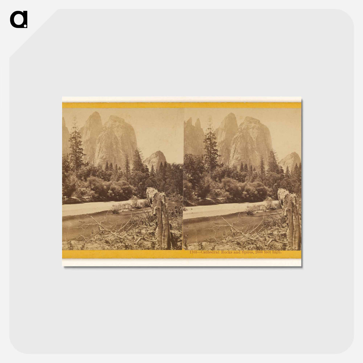 アートポストカード-Cathedral Rocks and Spires
 - エドワード マイブリッジ Postcard.
