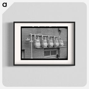 アートポスター-Gas Meters, San Augustine
 - ラッセル リー Poster.