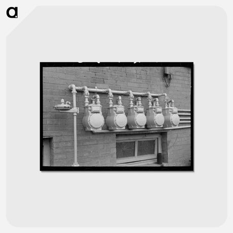 アートポストカード-Gas Meters, San Augustine
 - ラッセル リー Postcard.