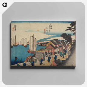 アートパネル-Shinagawa: Departure of a Daimyō
 - 歌川 広重 Canvas.