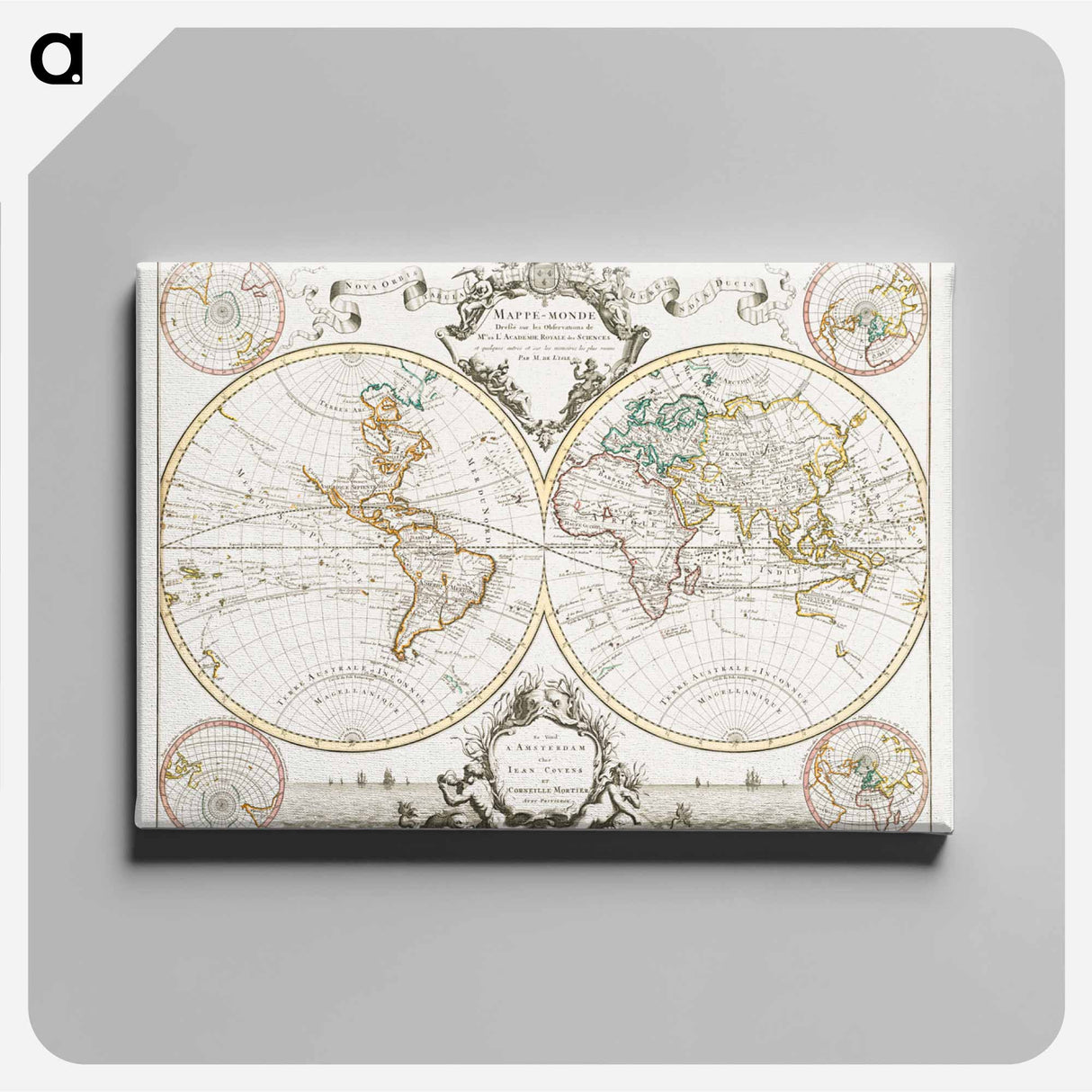 アートパネル-Mappe-monde
 - ボストン公共図書館 Canvas.
