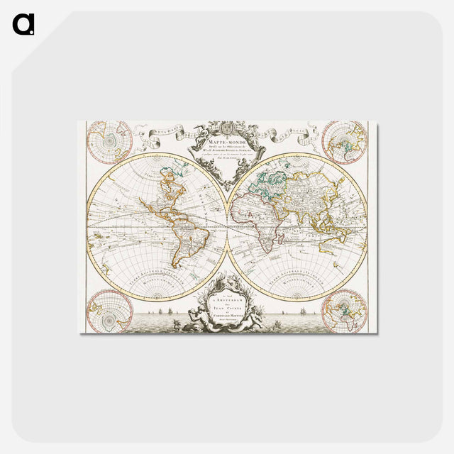 アートポストカード-Mappe-monde
 - ボストン公共図書館 Postcard.