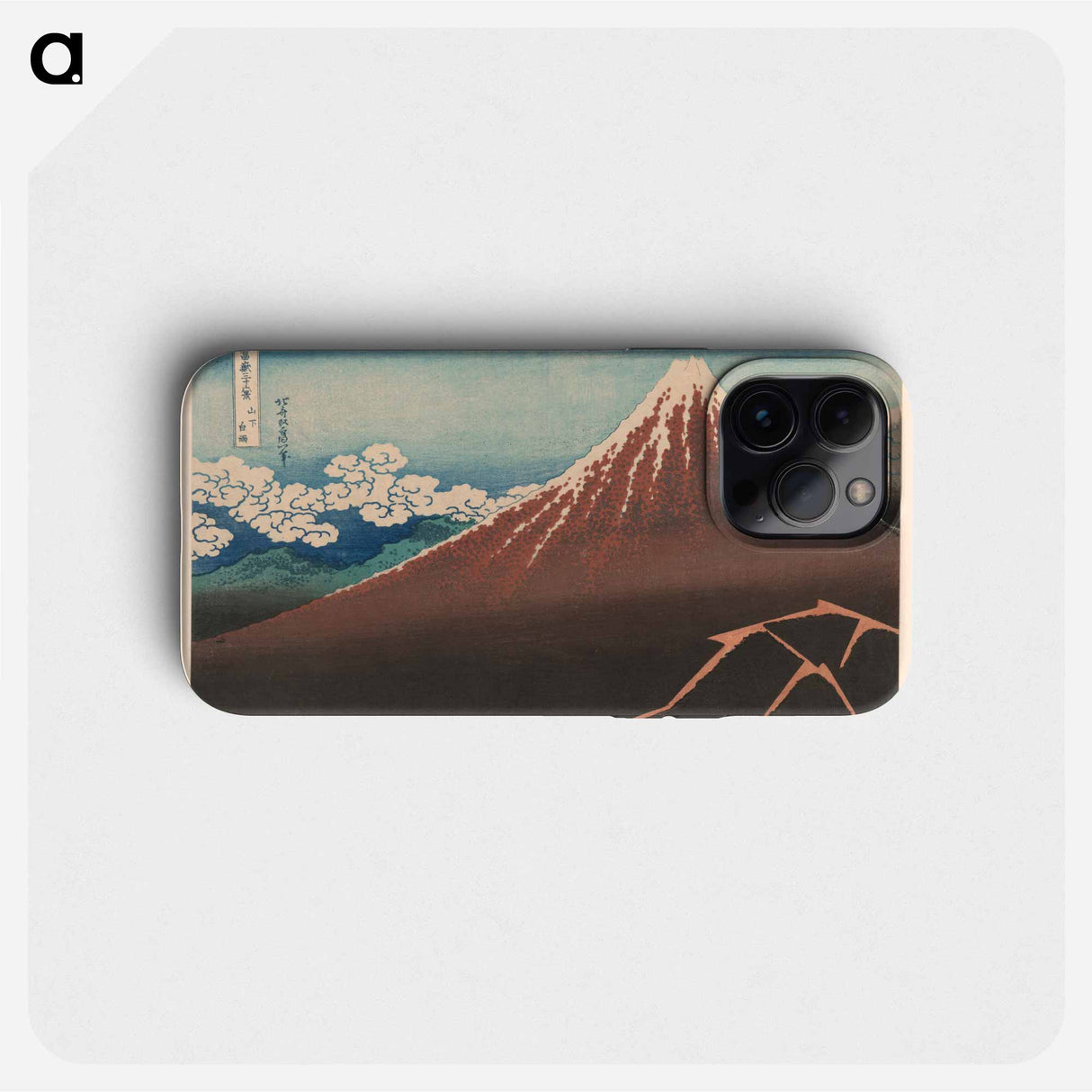 Shower Below the Summit - Katsushika Hokusai Phone Case.