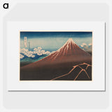 Shower Below the Summit - Katsushika Hokusai Poster.