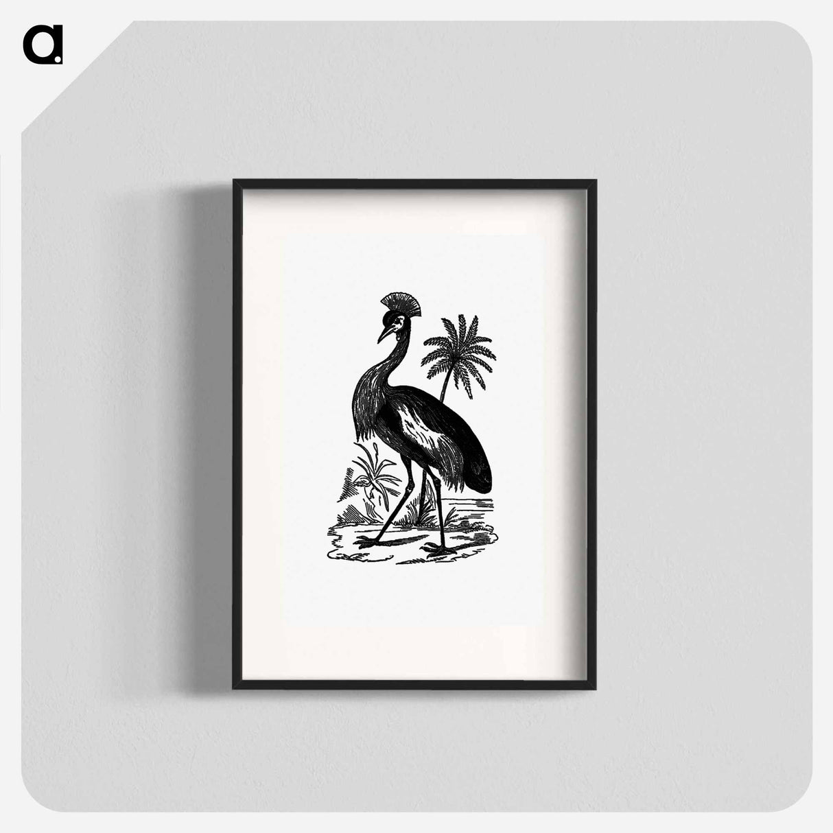 アートポスター-Crowned Crane of South Africa
 - 大英図書館 Poster.