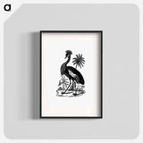 アートポスター-Crowned Crane of South Africa
 - 大英図書館 Poster.