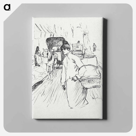 アートパネル-The Laundress
 - クリーブランド美術館 Canvas.