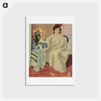 アートポストカード-Interior with Seated Figure - アンリ マティス Postcard.