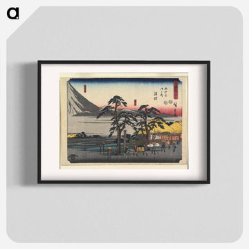 13 Numazu: The Ashigara Mountains and the Foot of Mt. Fuji
 - 歌川 広重 Poster.