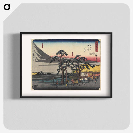 アートポスター-13 Numazu: The Ashigara Mountains and the Foot of Mt. Fuji
 - 歌川 広重 Poster.