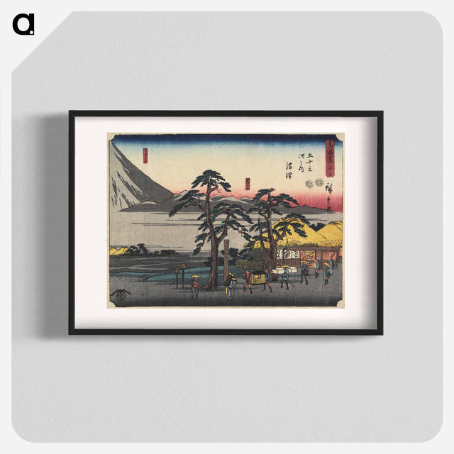 アートポスター-13 Numazu: The Ashigara Mountains and the Foot of Mt. Fuji
 - 歌川 広重 Poster.