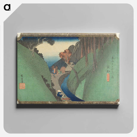 アートパネル-Okabe, Utsu no Yama
 - 歌川 広重 Canvas.