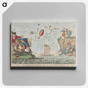 アートパネル-Bonne Farte Raising a Southerly Wind, or a Sketch of the Inteded Invasion Found at the Door of Brooks's in St. James's Street
 - イェール大学アートギャラリー Canvas.