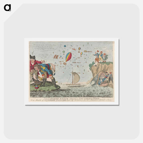 アートポストカード-Bonne Farte Raising a Southerly Wind, or a Sketch of the Inteded Invasion Found at the Door of Brooks's in St. James's Street
 - イェール大学アートギャラリー Postcard.