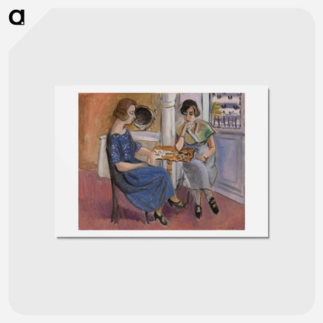 アートポストカード-Domino Players - アンリ マティス Postcard.