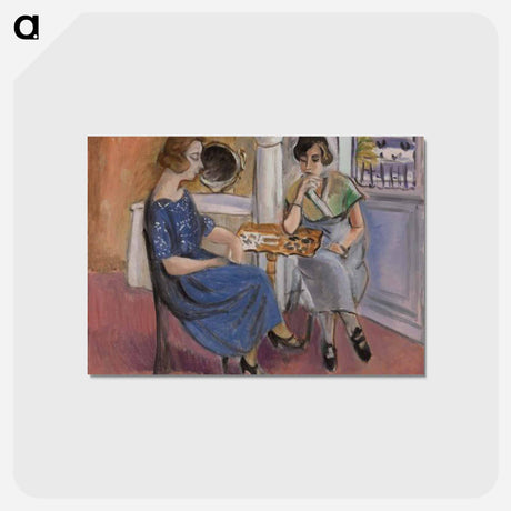 アートポストカード-Domino Players - アンリ マティス Postcard.