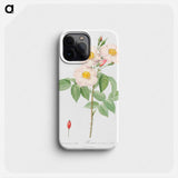Damask Rose - ピエール ジョゼフ ルドゥーテ Phone Case.