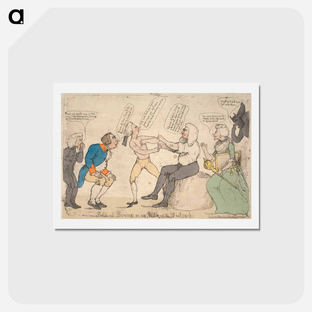 アートポストカード-Political Boxing; or an Attack, at the Woolsack
 - イェール大学アートギャラリー Postcard.